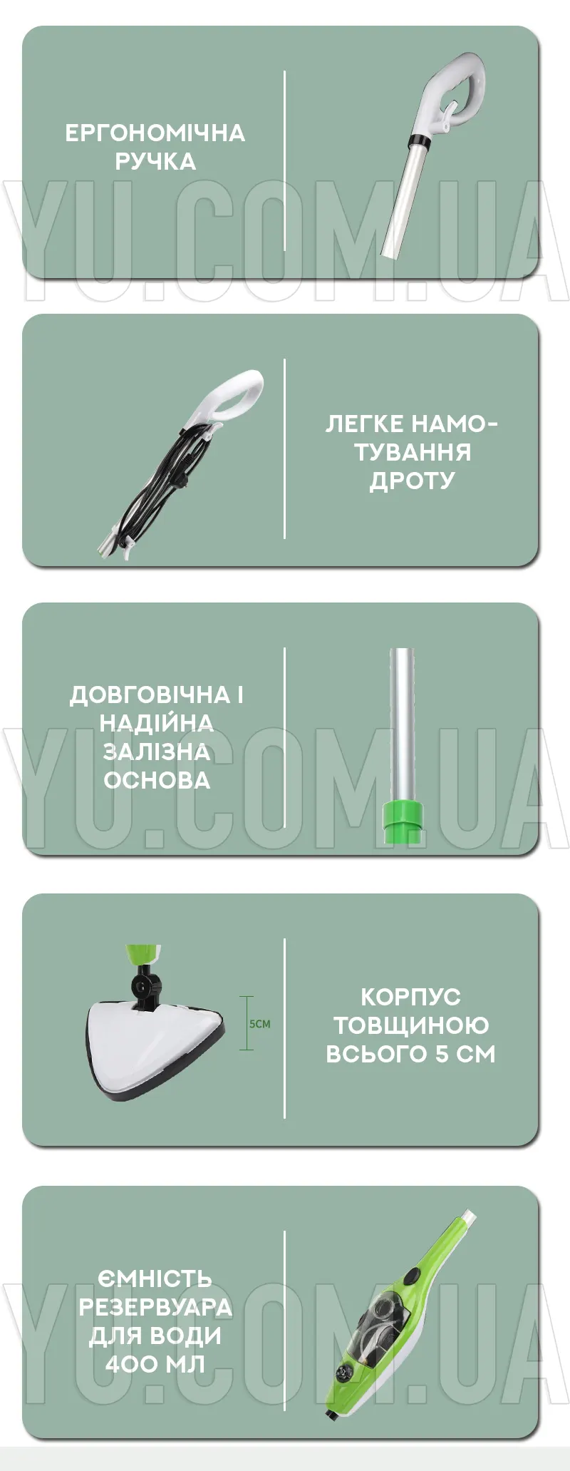 Багатофункціональна парова швабра X10 Steam Mop